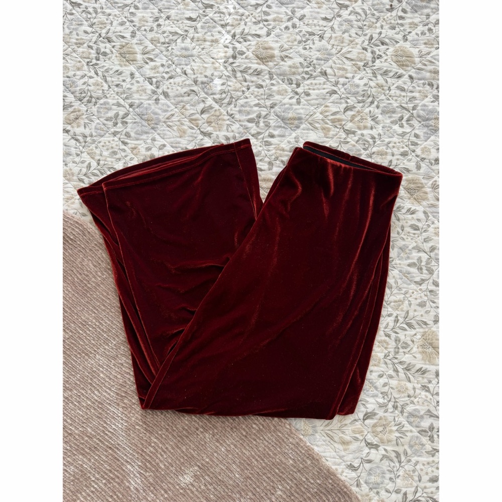 A New Day Hi-Rise Wide Leg Velvet Pull-on Pants - L - NWT!